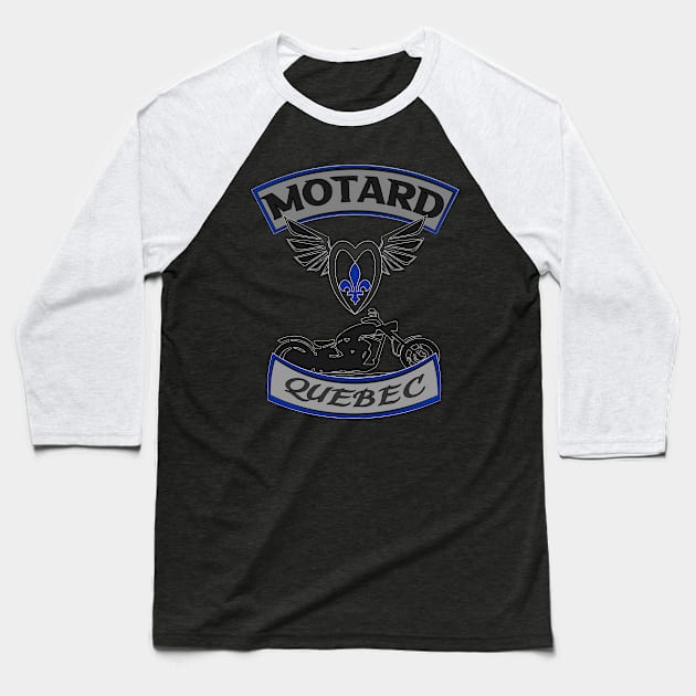 Motard Quebec II Baseball T-Shirt by TS Studio